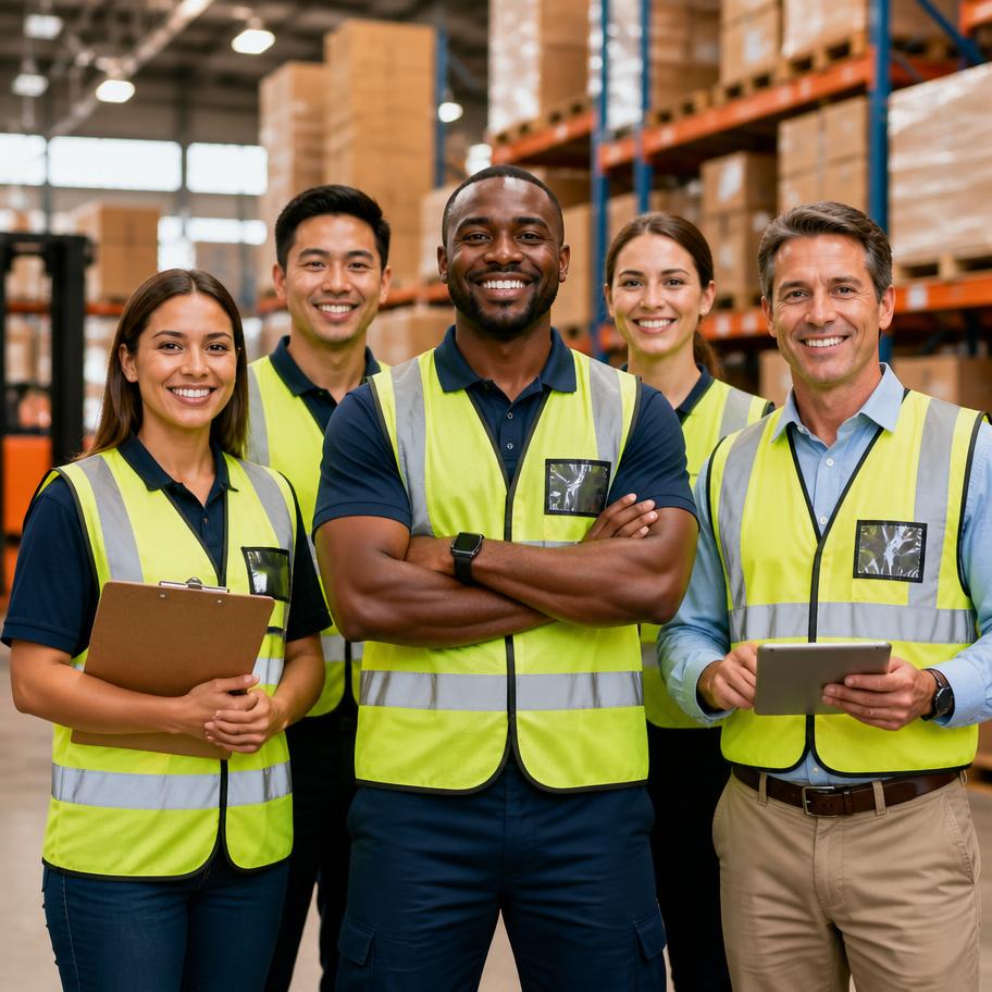 The Standard Distribution operations team inside a distribution center